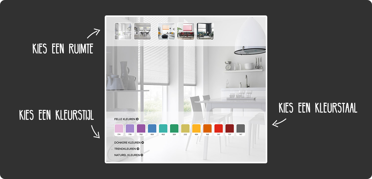 SUNWAY Duette® Color on Demand Shades configurator