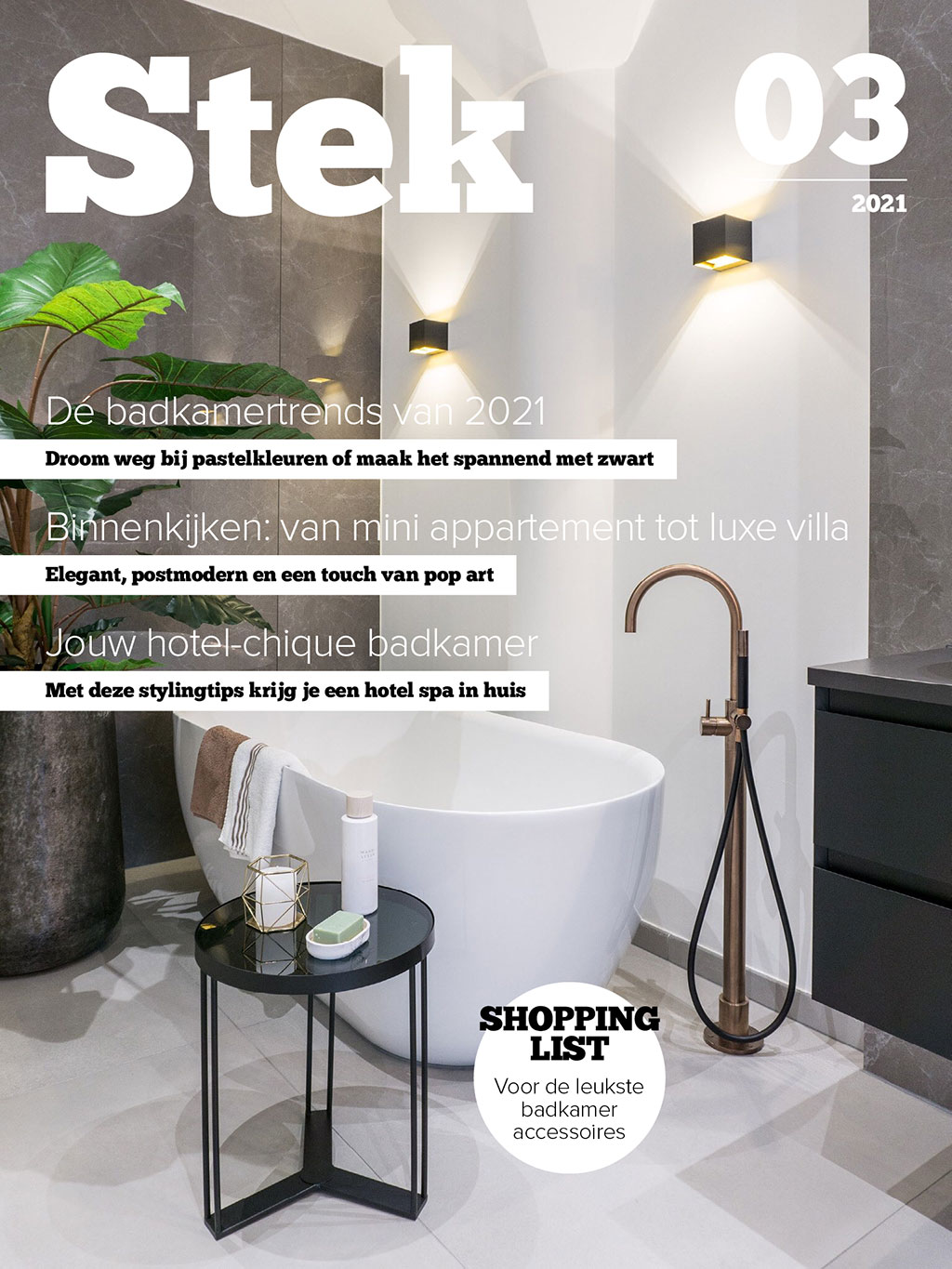 Badkamer ideeën in Stek Magazine 